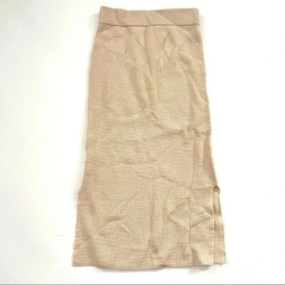 New Damaged Madewell Birchmoor Midi Sweater Skirt